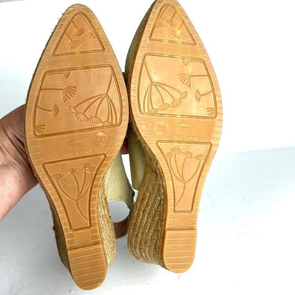 NWOB VISCATA Barcelona Canvas Sandal Wedged Canvas Espadrilles sz 38 US 6,5 - 7 - Picture 13 of 16